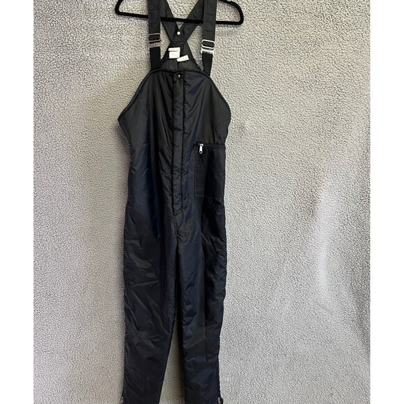 Walls Blizzard Pruf Bib Overalls Men Medium Black Insulated Ski Snow Y2K VIntage - Picture 2 of 16